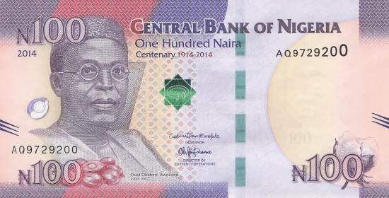 100 Naira 2014
